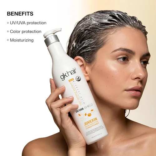 Miniatura 8 de GK HAIR Global Keratin Colored Shield Acondicionador (22 onzas líquidas/22.0 fl oz) – Protección térmica térmica de limpieza profunda para cabello