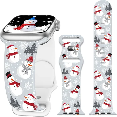Miniatura 27 de Bandas de reloj de vacaciones compatibles con Apple Watch para mujeres y hombres de 38mm 40mm 41mm 42mm 44mm 45mm 46mm 49mm, para iPhone, iWatch