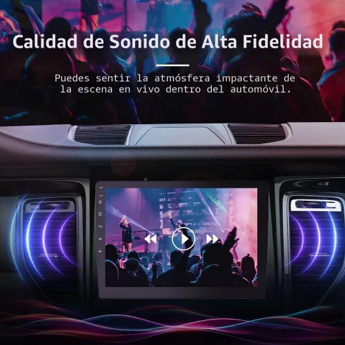 Miniatura 5 de Haudio Estéreo inalámbrico de doble DIN de 9 pulgadas para automóvil, con Apple CarPlay y pantalla de radio Android Auto, con Mirror Link, Bluetooth