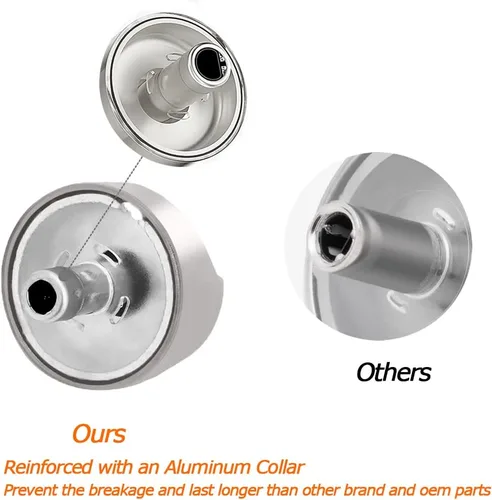 Miniatura 3 de GE Cafe Range - Perilla de repuesto para quemador de cocina WB03X25889 para CGP350 y CGP350, perillas de cocina de acero inoxidable para reemplazar