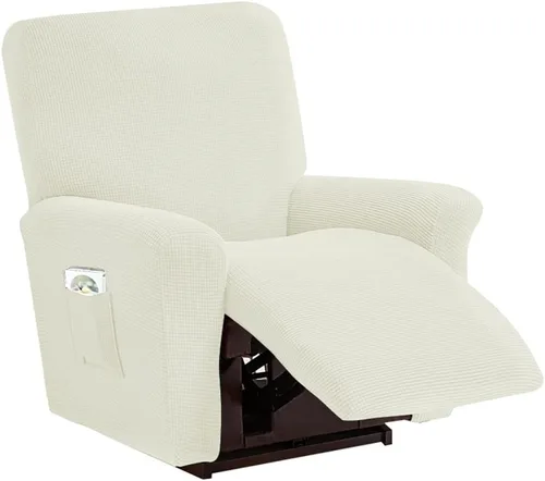 Miniatura 7 de vctops Fundas elásticas resistentes al agua, para sofá reclinable, suaves y lisas, con correa elástica antideslizante, protector de muebles