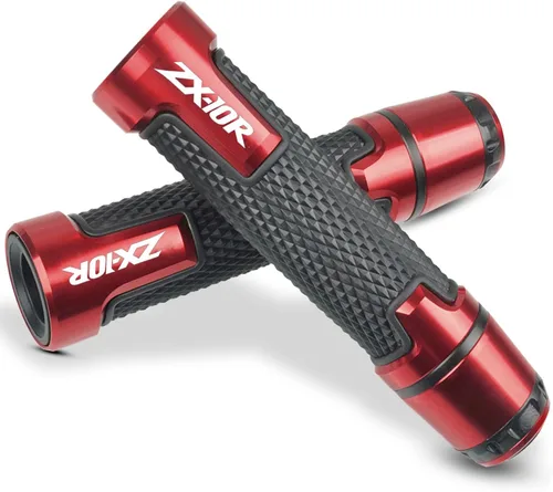 Miniatura 8 de Universal 7/8 '' 0.866 in motocicleta Powersports manillar Grips con extremos de agarre para Kawasaki ZX10R Verde
