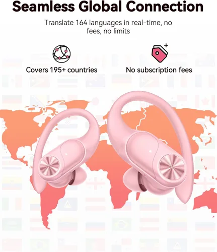 Miniatura 2 de PocBuds Auriculares Bluetooth Inalámbricos 80hrs Tiempo de Reproducción Estuche de Carga Inalámbrica Pantalla Digital Auriculares Deportivos