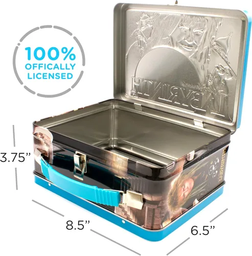 Miniatura 2 de AQUARIUS Labyrinth - Caja grande de diversión, caja de almacenamiento de lata resistente con mango de plástico y cubierta frontal en relieve