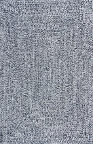 Miniatura 3 de nuLOOM Alfombra de Área Sólida Trenzada a Mano de 6' x 9' para Interiores/Exteriores, Apta para Mascotas, Alto Tráfico, Resistente a la Intemperie