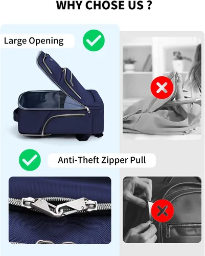 Miniatura 3 de Bolsa de gimnasio con compartimento para zapatos y mochila de viaje para computadora portátil