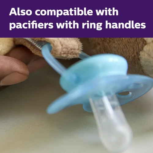 Miniatura 4 de Philips AVENT Soothie Snuggle Soporte de Chupete con Chupete Desmontable, 0m+, Mono, SCF347/02 Animal Mono