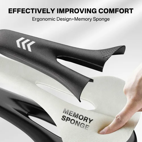 Miniatura 3 de YOUNGDO Waterproof Bike Saddle with Memory Foam, Comfort Bicycle Saddle Seat Cushion Universal Fit, Shock Absorbing fit Peloton Bike Mountain Bike