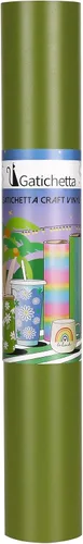 Miniatura 4 de Gatichetta Rollo de vinilo verde militar autoadhesivo para manualidades, rollo de vinilo permanente de 12 pulgadas x 10 pies para bricolaje