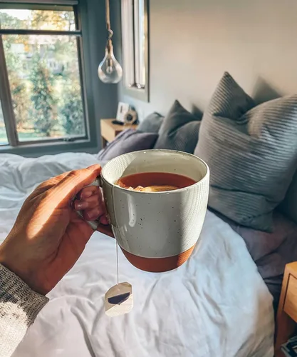 Miniatura 7 de Mora - Juego de 4 tazas grandes de cerámica para café con leche, 16 onzas - Aptas para microondas, tazas de café de porcelana con asa grande - Earl