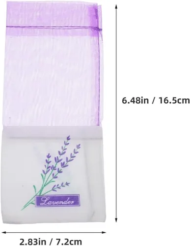 Miniatura 7 de VALICLUD Paquete de 30 bolsas de organza pequeñas para almacenamiento de hierbas secas y fragancia para el hogar, bolsas portátiles con cordón