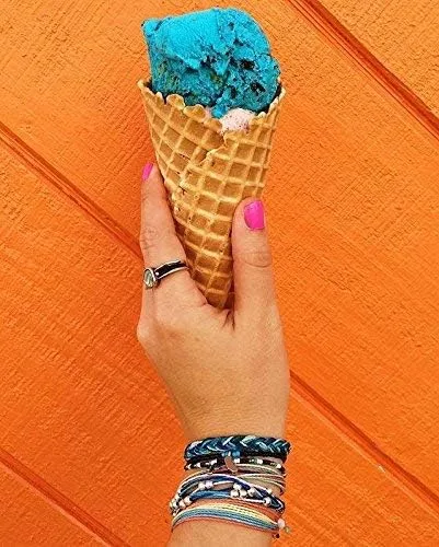 Miniatura 5 de Pura Vida - Pulsera 100 % impermeable, hecha a mano, con dije revestido y correa ajustable