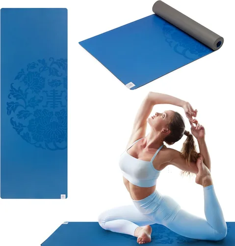 Miniatura 11 de Gaiam Dry-Grip - Esterilla de yoga de 5 mm de grosor antideslizante para ejercicios y fitness para yoga estándar o hot yoga, pilates
