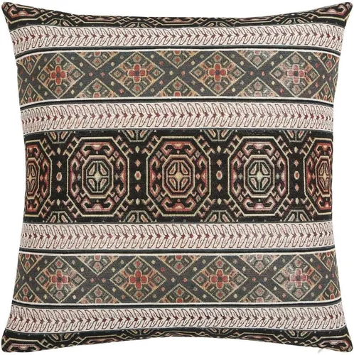 Fundas de almohada de 16 x 16 pulgadas, color caqui y negro, almohadas decorativas aztecas, decoración bohemia para habitación, sofá, funda cuadrada