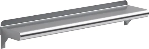 Miniatura 12 de AmGood Estante de pared de acero inoxidable de 60 pulgadas de largo x 6 pulgadas de profundidad Certificado NSF Estantería de metal