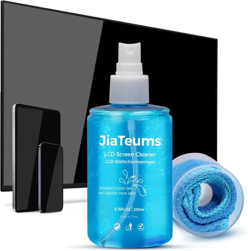 Limpiador de pantalla de TV, spray de pantalla táctil antigoteo con limpiaparabrisas para CD Disco, portátil, teléfono, tableta, lente de