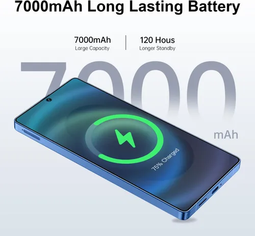 Miniatura 4 de I25 Ultra 5G Unlocked Smartphone,16GB+512GB 7000mAh Fully Cell Phone for Android 14, 6.99" HD Screen Unlocked Cell Phone, 68MP+108MP Dual