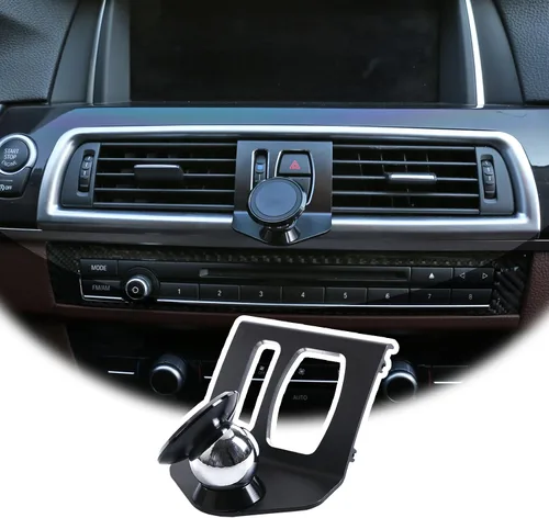 Miniatura 9 de Soporte giratorio para teléfono celular de 360 grados Soporte para teléfono móvil Negro (imán) para BMW Serie 5 F11 F10 F07 2010-2016 (negro)