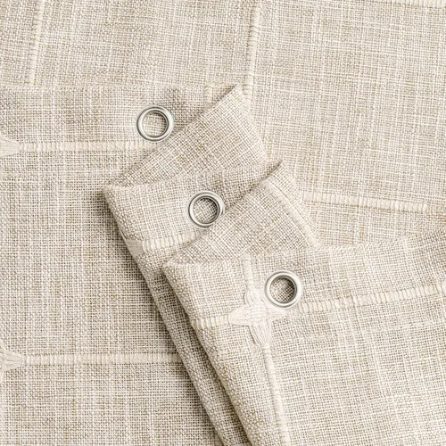 Miniatura 4 de MitoVilla Juego de cortinas de ducha estilo bohemio, modernas cortinas de ducha bohemias para decoración de baño, cortina de ducha de tela de lino