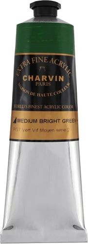 Miniatura 97 de Charvin Pintura acrílica profesional extrafina – verde absenta, tubo de 2.1 fl oz, pigmentos de triple fresado, resistente a la luz, pinturas