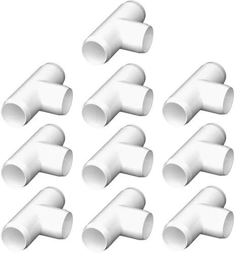Miniatura 20 de Accesorios de PVC de 1-1/4 pulgadas, 5 vías (paquete de 4), conector de tubería de PVC de grado de muebles de 1-1/4 pulgadas, codo de PVC de 1-1/4
