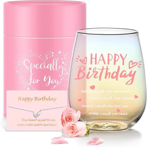 Miniatura 22 de Yalucky Regalos de amistad para mujeres, copas de vino, regalos de cumpleaños personalizados para amigos, hombres, regalos especiales para amigos