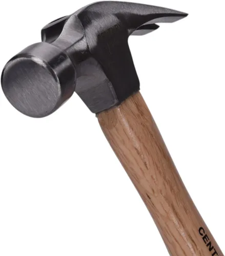 Miniatura 3 de Century Drill & Tool 72278 Martillo de garra recta, 24 onzas, acero forjado en gota, mango de madera de nogal, martillo rasgado duradero