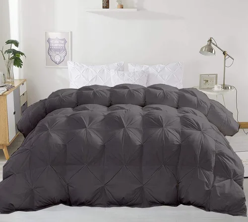 Miniatura 21 de Juego de ropa de cama plisada de 3 piezas de 100% algodón (edredón + 2 fundas de almohada), tamaño individual