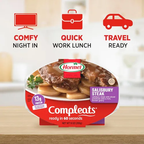 Miniatura 7 de HORMEL COMPLEATS Salisbury - Bandeja para microondas, 9 onzas (paquete de 6)