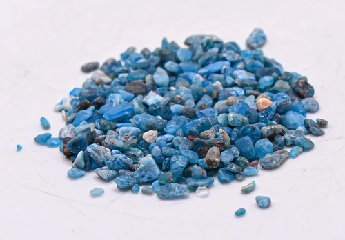 Miniatura 9 de Piedras pequeñas de apatita azul intenso, 7.05 oz (7 onzas), piedras preciosas pulidas, piedras preciosas naturales brillantes, muestras minerales