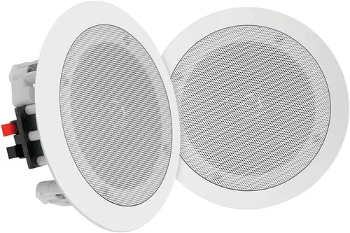 Pyle - Par de altavoces de 20,3 cm, Bluetooth, de montaje empotrado en pared o techo, de 2 vías, sistema universal para el hogar, con conexiones