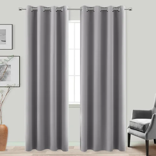 Miniatura 94 de Cortinas opacas de 72 pulgadas extra anchas para dormitorio, puerta corrediza de vidrio y patio, 2 paneles con ojales para oscurecer ventana grande