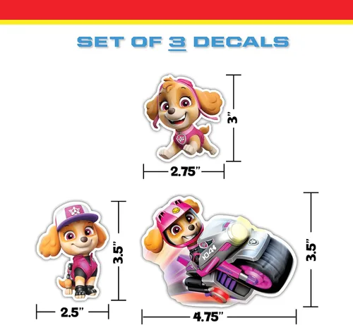 Miniatura 6 de Paw Patrol - Juego de 12 calcomanías de Paw Patrol para niños y adultos, calcomanías de vinilo para laptop, vaso, botella de agua, vehículos