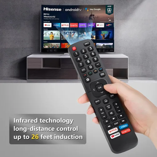 Miniatura 6 de para reemplazo de control remoto Hisense-TV, control remoto universal para televisores inteligentes Hisense (no para televisores Roku)