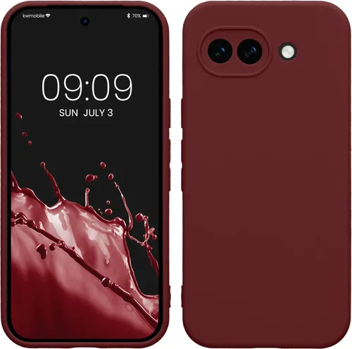 Miniatura 161 de kwmobile Funda compatible con Google Pixel 9 Pro - Funda protectora delgada de TPU para teléfono - Acabado mate suave - Negro mate