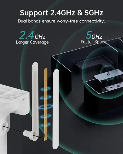 Miniatura 16 de ZUMIMALL - Cámara de seguridad de 3 MP para exteriores - 360° PTZ con seguimiento automático Grabación 24/7 con alimentación por cable, WiFi