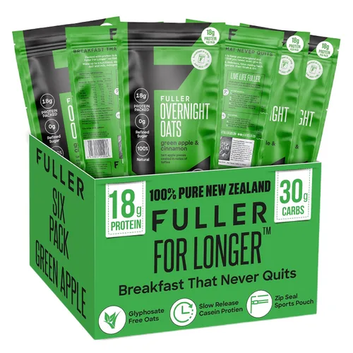 Miniatura 4 de Deliciosa avena nocturna con alto contenido de proteínas y arándanos y vainilla, FULLER diseñado por nutricionistas para más tiempo con bajo