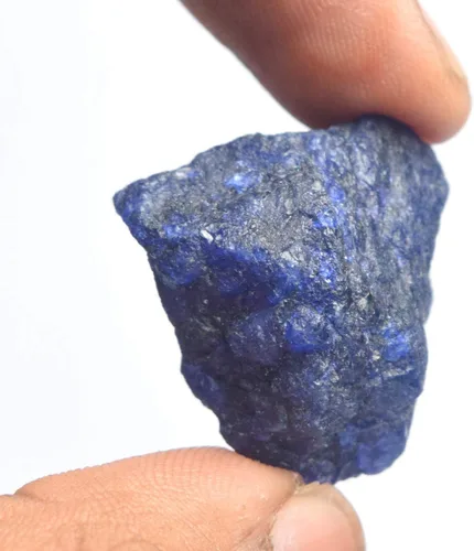 Miniatura 4 de GEMHUB Zafiro azul certificado Egl 79.00 Ct A grado natural Zafiro azul en bruto piedra preciosa para cabbing, Gema, azul