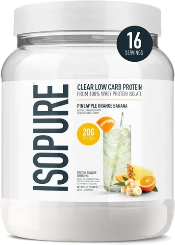 Miniatura 17 de Isopure - polvo de proteína de suero de leche con sabor a fruta ligera refrescante