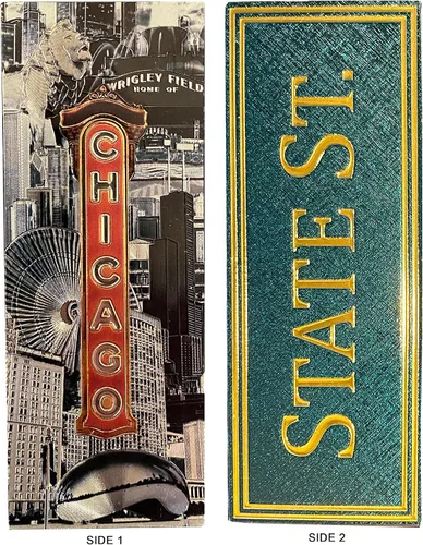Miniatura 2 de Chicago Theatre - Imán de 2 caras de State Street