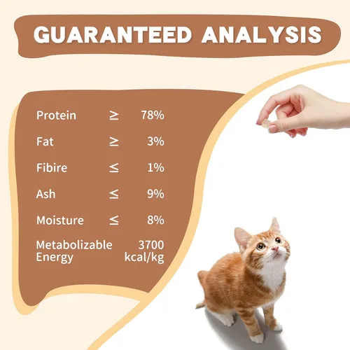 Miniatura 3 de Dancing Tail Golosinas Crudas Liofilizadas para Gatos y Perros, Ingredientes Limitados Saludables Cubos de Pollo Control de Peso Golosinas