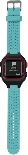 Miniatura 9 de Correa de repuesto compatible con el reloj inteligente Garmin Forerunner 25, pulsera deportiva de silicona negra impermeable (correa para hombre)