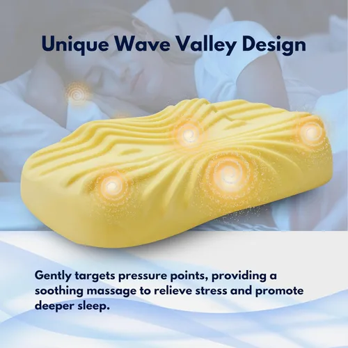 Miniatura 2 de Almohada para aliviar el dolor de cuello, almohada cervical para dormir con diseño único Wave Valley para un masaje suave, almohada para dormir
