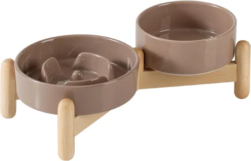Miniatura 65 de Havniva Tazón de cerámica de 0.9 tazas para perros de alimentación lenta para perros pequeños, alimentador lento para mascotas de 6.1 pulgadas, 1 x