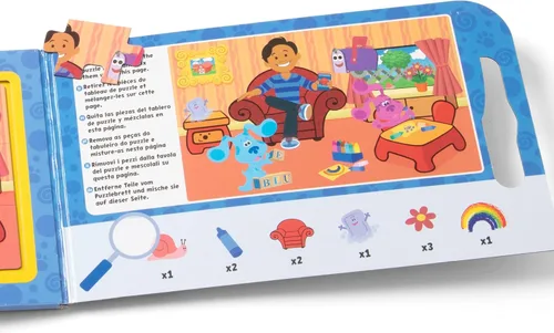 Miniatura 6 de Melissa & Doug Blue's Clues & You! Rompecabezas magnéticos para llevar (2 rompecabezas de 15 piezas)