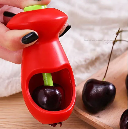 Miniatura 3 de HEMOTON Cherry Pitter Fruit Core Remover Tool Gadget de cocina para eliminación rápida de cereza y fruta Núcleo Diseño para uso doméstico