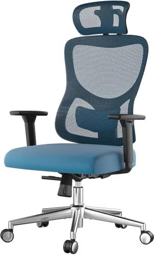 Miniatura 9 de Ergonomic Office Chair with Adjustable Lumbar Support and Headrest, High Back Mesh Desk Chair with 3D Armrest, Home Computer Chairs with Wheels for