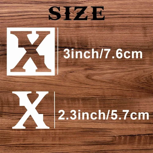 Miniatura 2 de Plantillas de letras de 3 pulgadas, 36 plantillas reutilizables y flexibles de letras y números para pintar en madera, pared, porche, tela