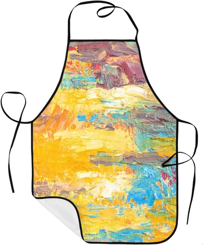 Miniatura 11 de Sigouyinei Delantales para mujeres con bolsillos, delantal para hombres, delantal adecuado para chefs camareros, técnicos de uñas para hornear