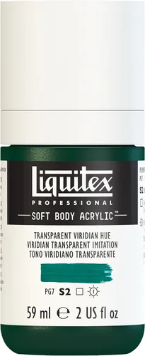 Miniatura 132 de Liquitex Professional Soft Body - Pintura acrílica, botella de 2 onzas (59 ml), blanco titanio Titanio Blanco